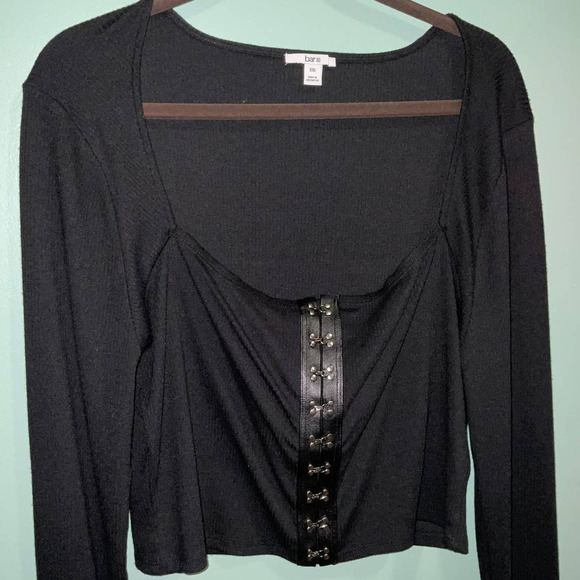 Bar Ill RIB WOMEN’S L/S HOOK-EYE TOP BLACK XXL - Picture 10 of 10